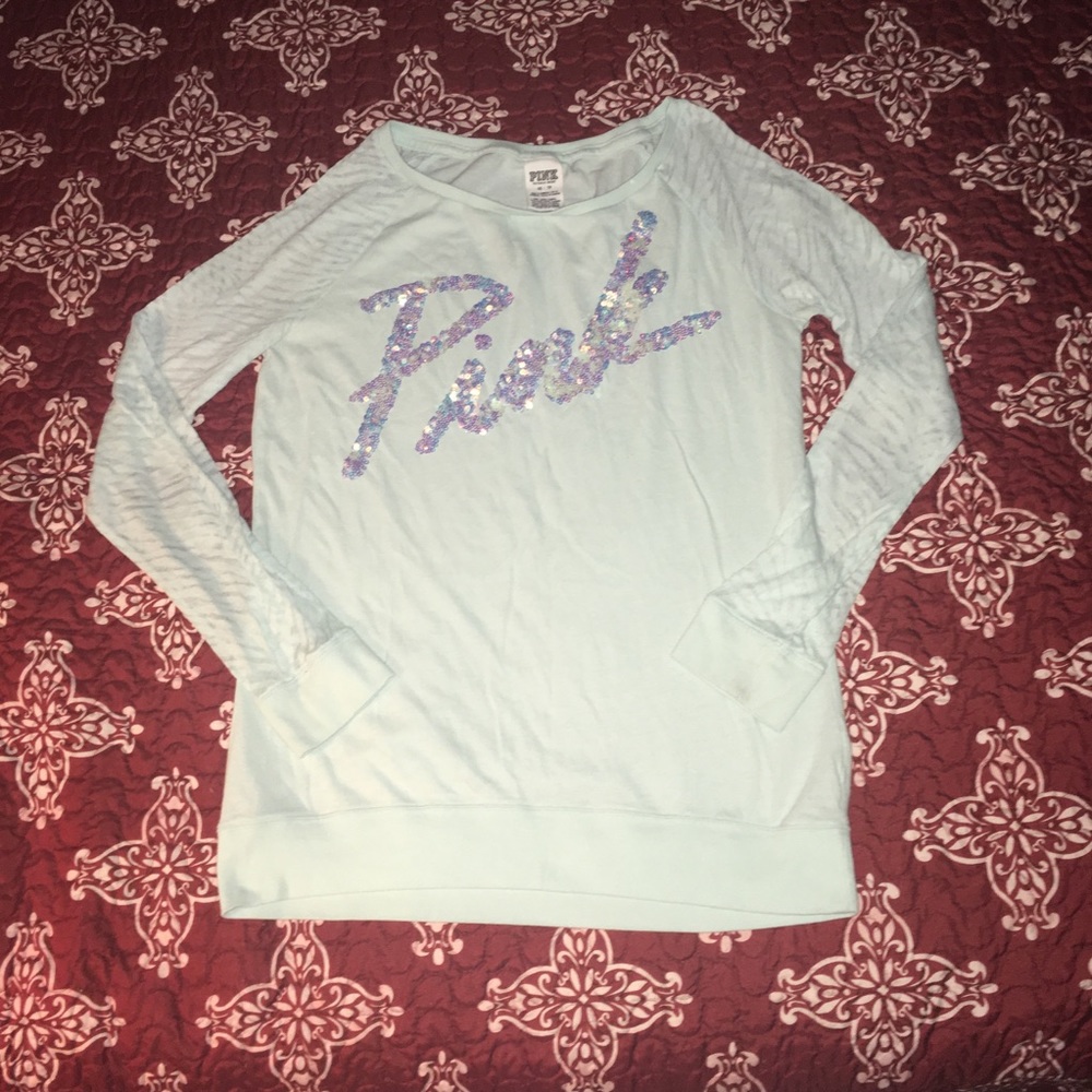 Pink crew neck long sleeve